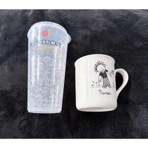 Enesco Nurse coffee mug with Kentucky Derby cup